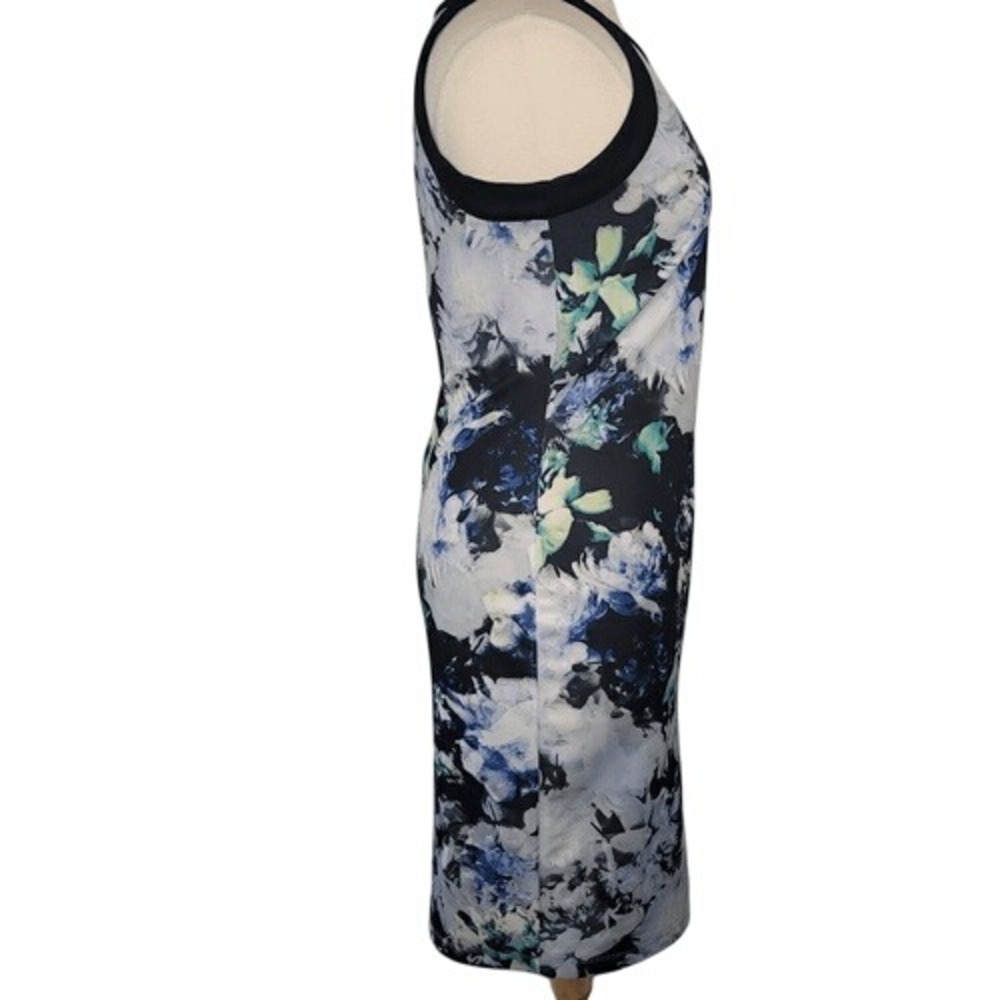 Ashley Stewart Black Floral Sleeveless‎ Dress - Picture 4 of 8
